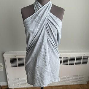 Authentic Fendi light blue wrap skirt